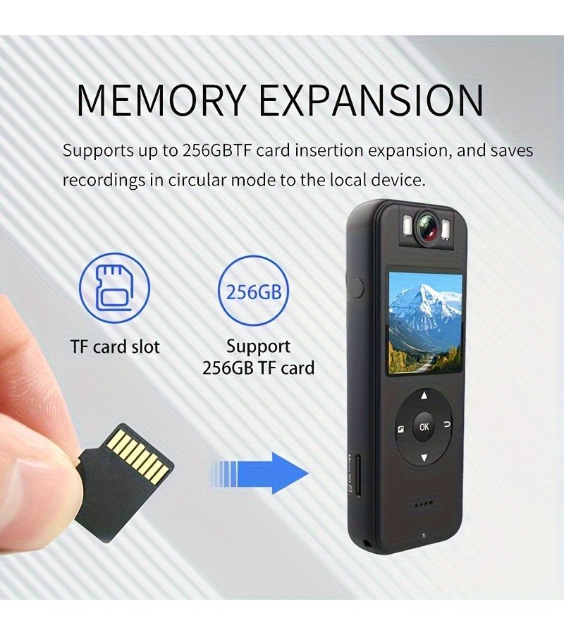 Ultra High Definition 4K Home Camera CS09 With 64G Memory Card Wireless Wifi Hotspot Screen Recorder Motorcycle Riding Recorder Outdoor Compact Sports Portable Camera Driving Recorder Miniature Camera - Image 4