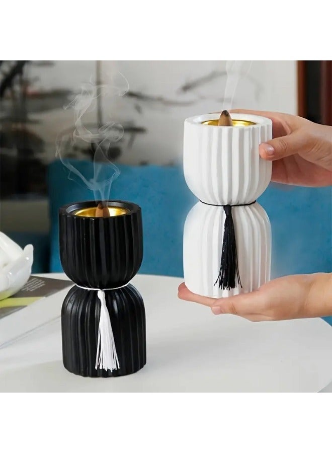 شيبشيب مبخرة من الراتنج، مبخرة بخور، مبخرة فحم - لليوغا، وعلاج الروائح في السبا، وتزيين المكتب والمنزل - Image 4