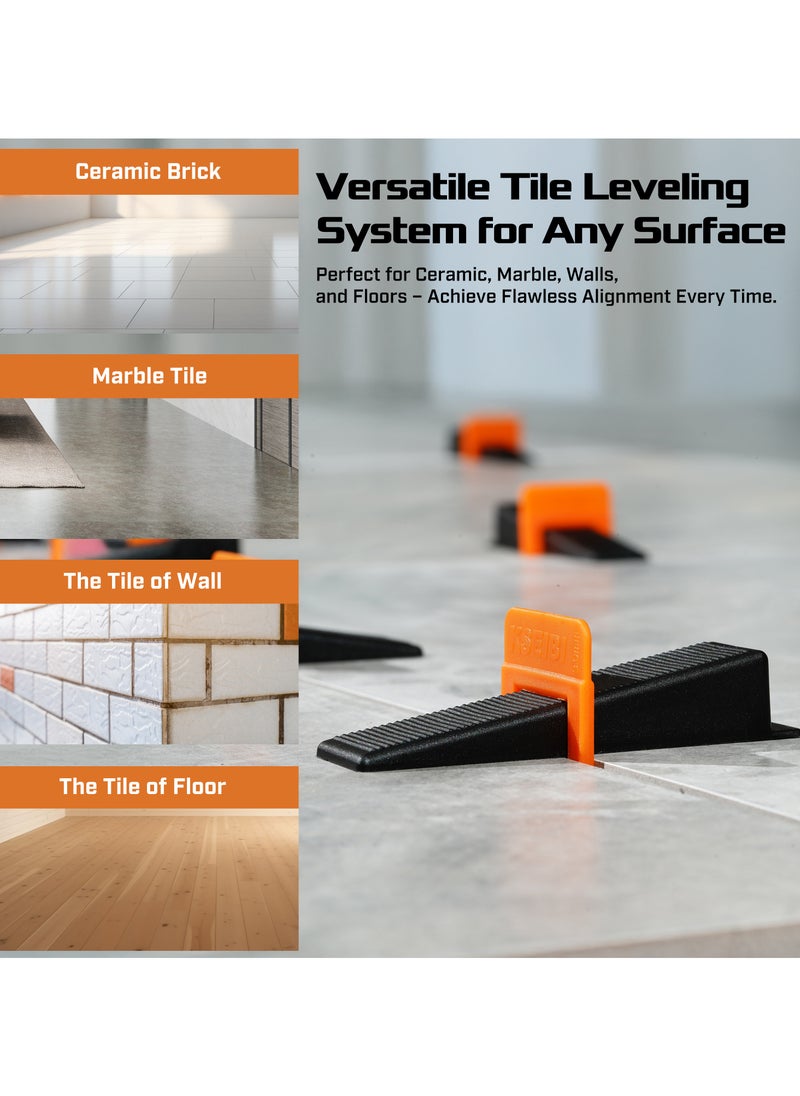 KSEIBI - Tile Leveling System, Plastic, Ideal for larger or heavier tile and stone, prevents the tile from moving during the installation, Tile Leveler Spacers, Floor and Wall Tile Installation, Tile Projects - Image 1