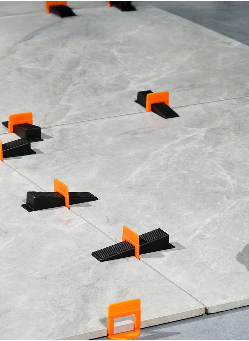 KSEIBI - Tile Leveling System, Plastic, Ideal for larger or heavier tile and stone, prevents the tile from moving during the installation, Tile Leveler Spacers, Floor and Wall Tile Installation, Tile Projects - Image 1
