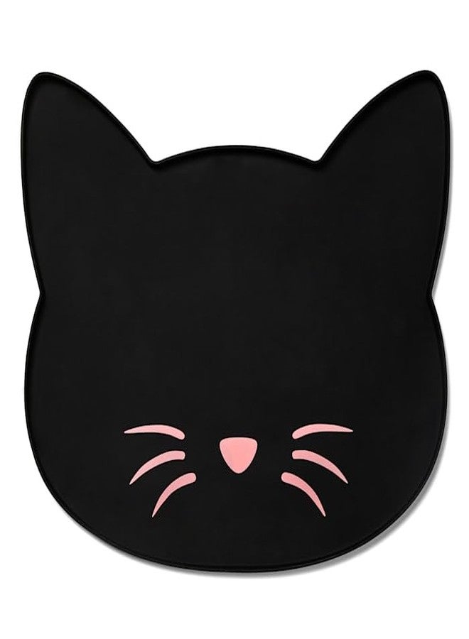 EveryYay Table Manners Cat Head Silicone Placemat for Pets - Image 1