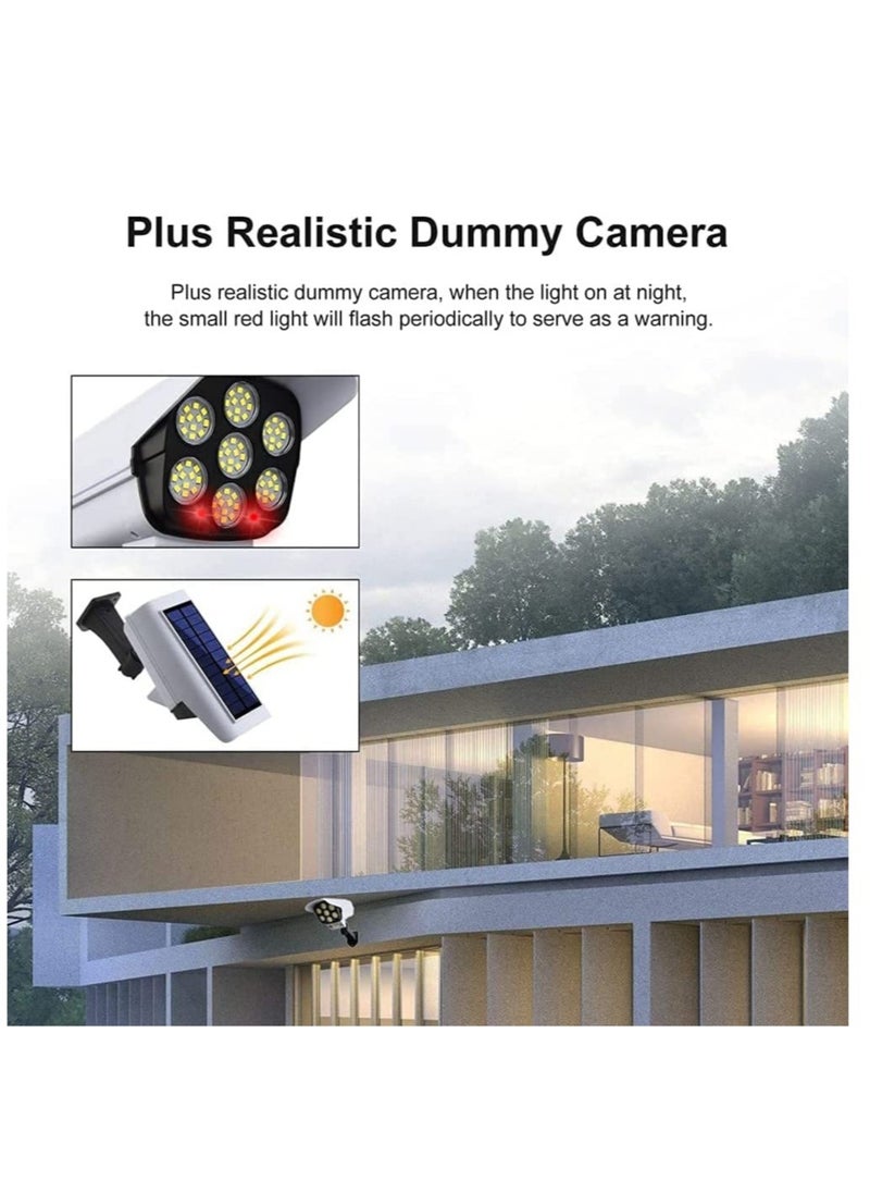 ELTRAZONE Solar Wall-mounted Light with Remote Control,Auto Infrared Motion ​Sensor Light，Simulation Surveillance CCTV Light，Roatable Angle Adjustable LED Wall Light for Outdoor Corridor Pathway (2 Pack)  - Image 4