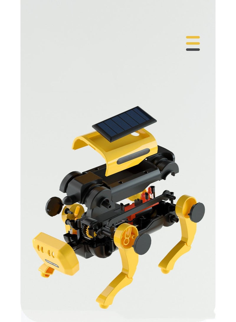 HALAMODO Solar Powered Puppy Robot Toy | STEAM Educational Solar Motorized Robot Dog | DIY Assembly STEM Robot | Bionic Limbs With Lifelike Movements | Solar+Battery Dual Power Supply | Eco-Friendly Circuit Board | Fun Assembly Improves Hands-On Skills | Develops Logical Thinking & Brain Coordination | Perfect Fusion of Technology & Nature | STEM Toy for Kids 14+ - Image 5