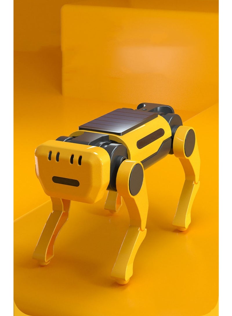 HALAMODO Solar Powered Puppy Robot Toy | STEAM Educational Solar Motorized Robot Dog | DIY Assembly STEM Robot | Bionic Limbs With Lifelike Movements | Solar+Battery Dual Power Supply | Eco-Friendly Circuit Board | Fun Assembly Improves Hands-On Skills | Develops Logical Thinking & Brain Coordination | Perfect Fusion of Technology & Nature | STEM Toy for Kids 14+ - Image 1