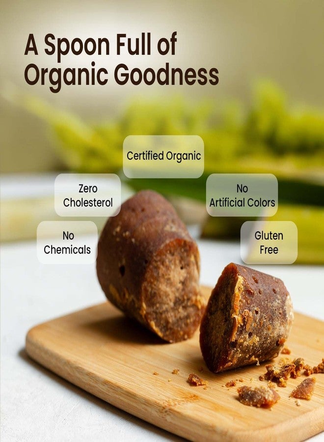 Pure Tree Certified Organic Jaggery Lumps | 1.8 Kg / 1800 g | Gur Powder Jaggery | Desi Jaggery Gud - Sugarcane Gud from Block (No Preservatives) - Image 4