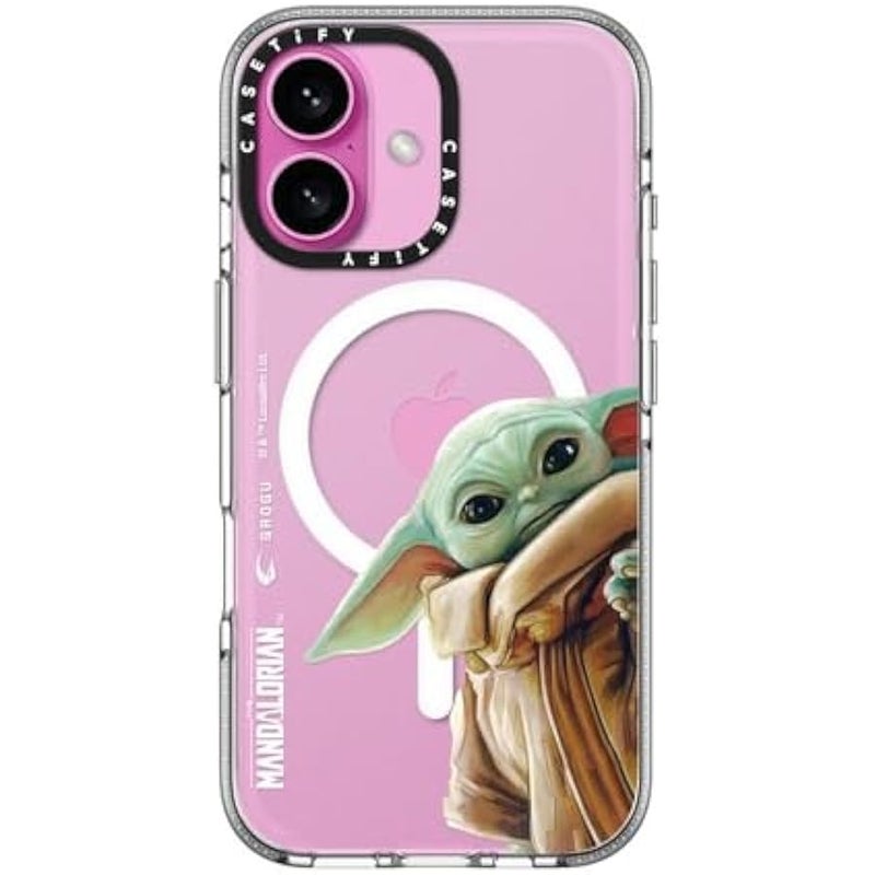 Casetify Clear iPhone 16 Case 【Mandalorian Co-Lab/Not Yellowing / 6.6ft Drop Protection/Compatible with Magsafe】 - Grogu Case - Clear - Image 2