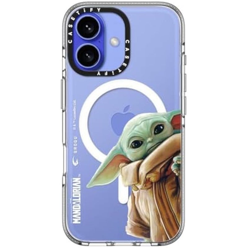 Casetify Clear iPhone 16 Case 【Mandalorian Co-Lab/Not Yellowing / 6.6ft Drop Protection/Compatible with Magsafe】 - Grogu Case - Clear - Image 3