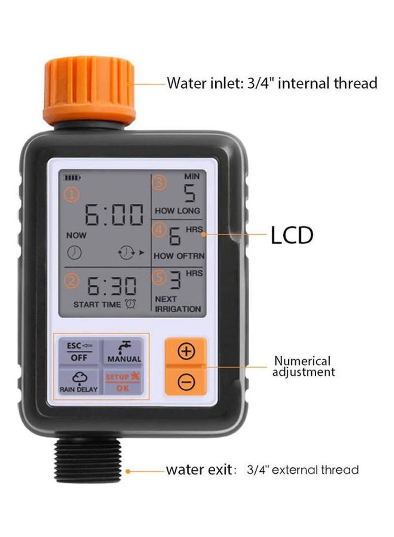 تايمي مؤقت اوتوماتيك ديجيتال لضبط نظام الري أسود / برتقالي - Image 4