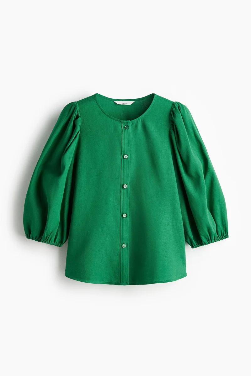H&M Linen-blend blouse