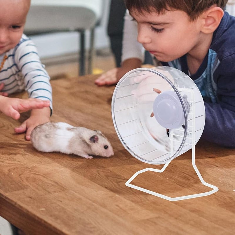 Hamster Exercise Wheel with Iron Bracket Support Rack for Small Pets - Image 5