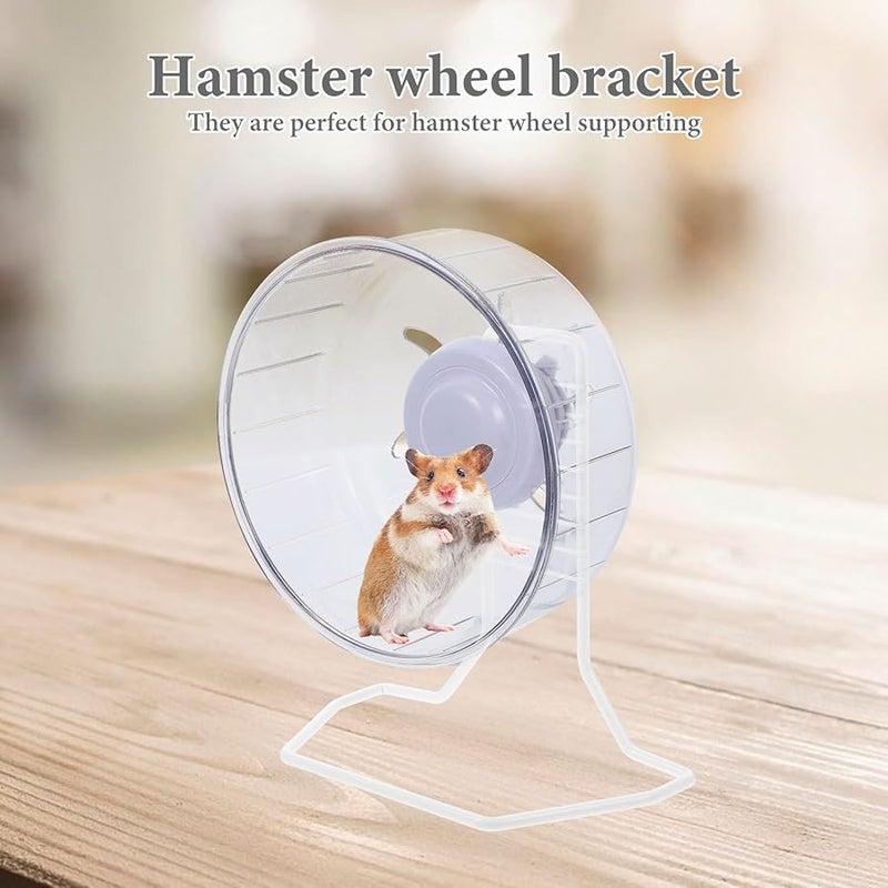 Hamster Exercise Wheel with Iron Bracket Support Rack for Small Pets - Image 4