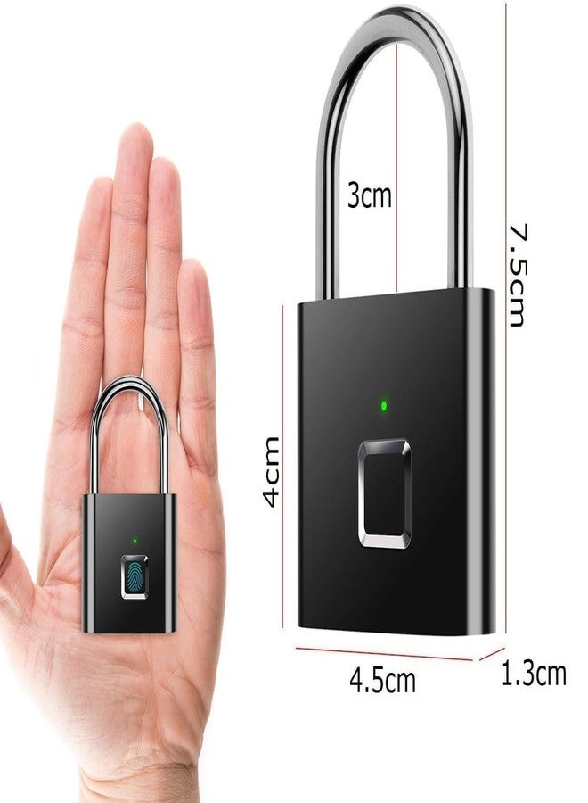 MAQOiW Smart Lock Fingerprint Biometric Padlock, Keyless&Password-Free Access, Stores 20 Fingerprint, Waterproof Metal Locks for Home, Gate & Travel, Office Security, Fast Fingerprint Sensor Unlocking - Image 2