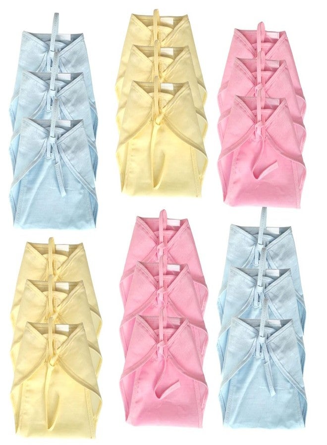 DTR Creation Baby 100% Cotton Nappies Langot for Newborns - Reusable & Washable Cloth Diapers - Pack of 18 (6-12 Months, Multicolor, Size-L) - Image 1