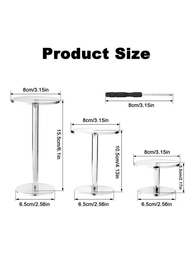 PEUTIER PEUTIER 3pcs Acrylic Combat Risers, Flying Miniatures Combat Riser for DND Miniatures Stands Acrylic Display Support Shelf for Tabletop RPG Board and Small Figures Flight Display Accessories  - Image 2