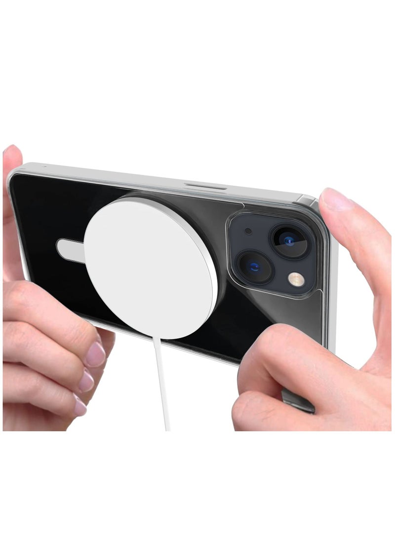 BORTONY - iPhone 14 Plus Case Magnetic Clear Anti Scratch TPU Precise Cutouts Fit Crystal MagSafe Cover Design for Apple iPhone 14 Plus 6.7 inch - Image 1