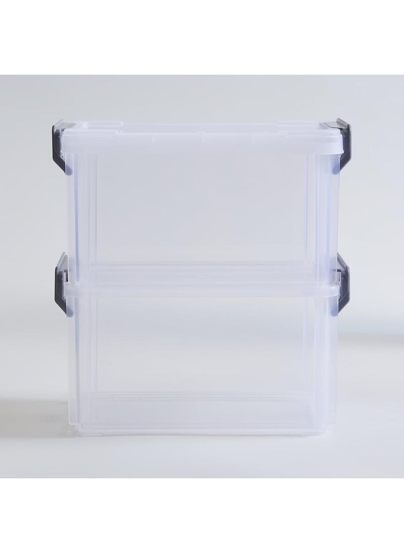 Home Centre Home Centre Regan Mallory Set of 2 Polypropylene Storage Boxes  - Image 2