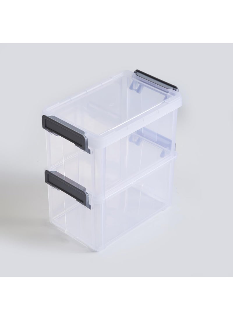 Home Centre Home Centre Regan Mallory Set of 2 Polypropylene Storage Boxes  - Image 5