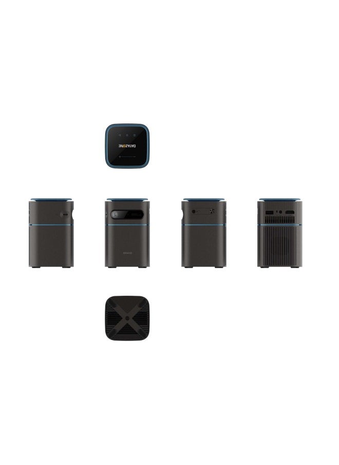 Datazone - Smart Mini Projector 120 Lumens Bluetooth Wireless Portable Black - Image 1