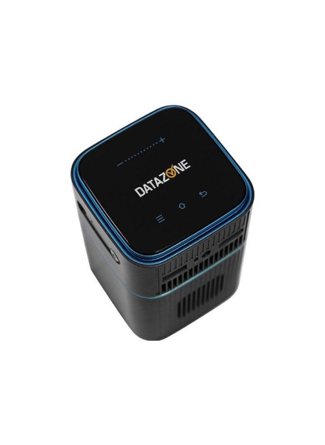 Datazone - Smart Mini Projector 120 Lumens Bluetooth Wireless Portable Black - Image 1