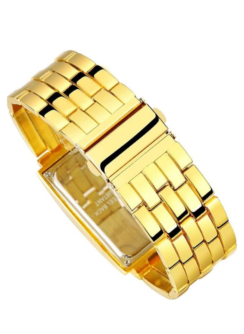 Generic Fashion Mens Binary Sports Watch Digital LED Matrix Waterproof  - Image 5