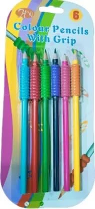 53 Arts 53ARTS Colour Pencil With Grip Set Of 6Pcs - Image 1