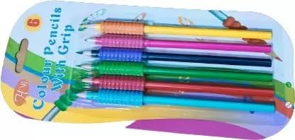 53 Arts 53ARTS Colour Pencil With Grip Set Of 6Pcs - Image 2
