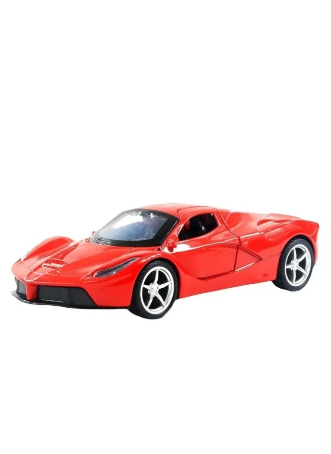 Off-Road Alloy Car Model Children's Toy Sound And Light Automobile Model Display Car For Boys Non-Radio Controlled Toys-Color:[Sound And Light Version] Ma Silver
