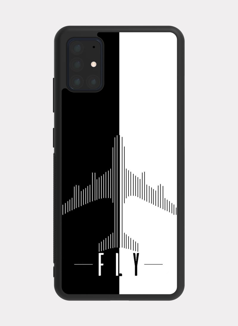 بكسلات كفر سامسونج جالكسي ايه 51 حلق  ابيض - Image 1