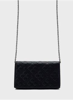 Love Moschino Chain Detailed Flap Over Clutche  - Image 2