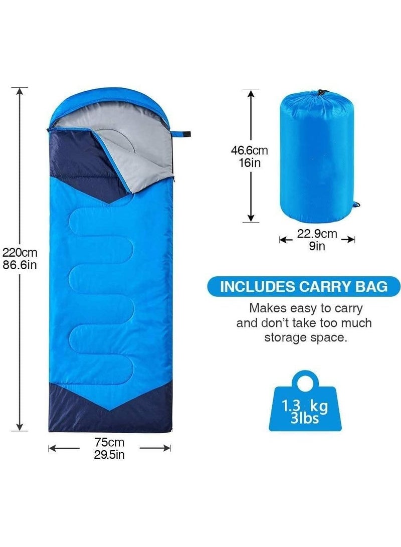 Y&D Camping Sleeping Bag Light Waterproof Backpacking Bag Lightweight Great for Outdoor Warm & Cool Weather Hiking Adults Kid - Image 3