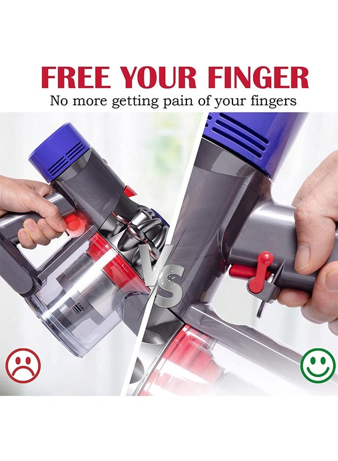 GMORO 2PCS Power Button On/Off Control Clamp Compatible with Dyson V6 V8 V7 V10 V11 V15 Absolute/Animal/Motorhead Vacuum Cleaner, Lock The Power Button On/Off Status, Free Your Gripping Fingers - Image 3