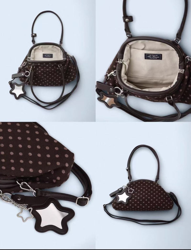 Women's Handbag - Tote Bag with Star Charm, Elegant Designer Shoulder Bag for Daily Commute