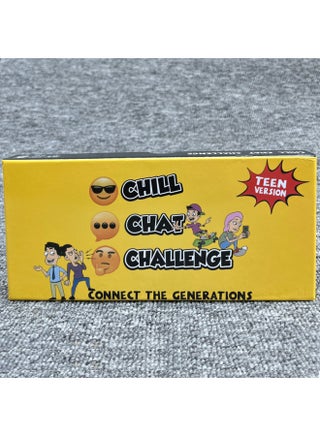 English Version Chill Chat Challenge Three-In-One Fun Social Game Family Dialogue Game-Specifications:Chill Chat Challenge Three-in-one - pzsku/Z0553AEB65739C896FA08Z/45/1745919983/7898ab9c-70aa-4f28-816a-057c3f0c7529