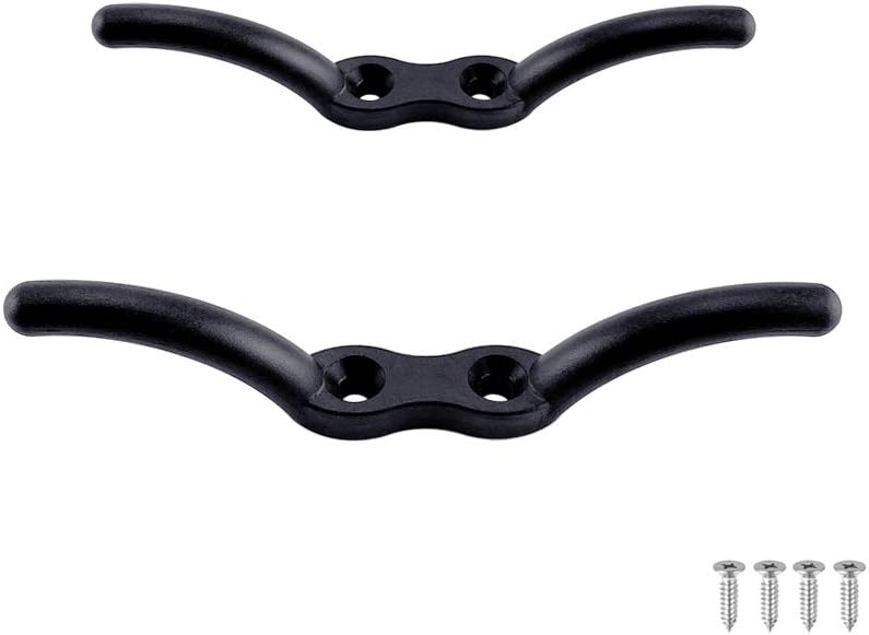VTurboWay 2 Pcs 6" Nylon Black Rope Cleat Marine Grade - Image 4