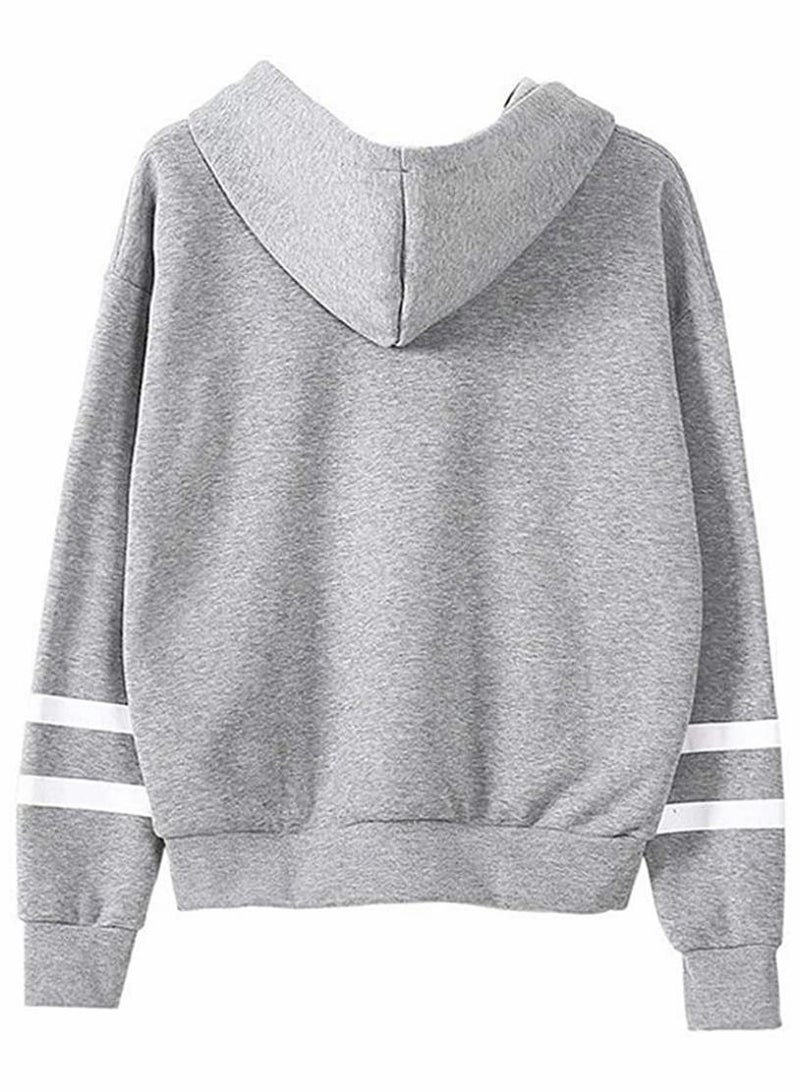 KASTWAVE Friends Hoodies for Women, Long Sleeve Drawstring Fleece Letters Print Hooded Pullovers - Image 2