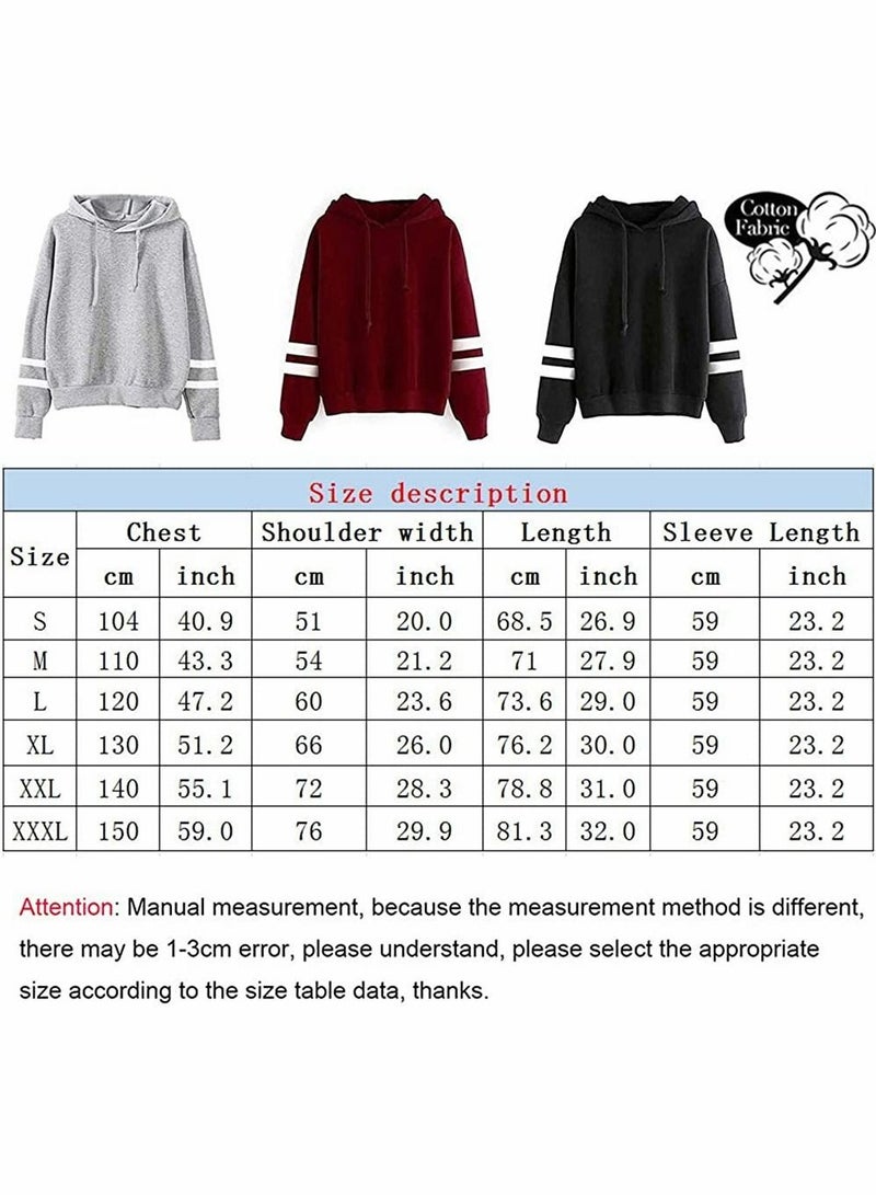 KASTWAVE Friends Hoodies for Women, Long Sleeve Drawstring Fleece Letters Print Hooded Pullovers - Image 4