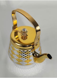 HTH Set of 3 Food Grad Stainless Steel Arabic Style Teapot Luxury Design Tea Serving Pot with Attached Lid  - Image 5