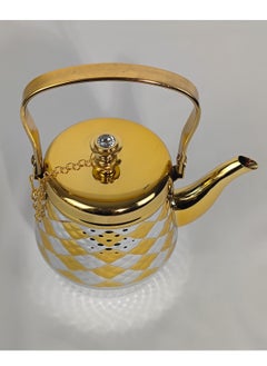 HTH Set of 3 Food Grad Stainless Steel Arabic Style Teapot Luxury Design Tea Serving Pot with Attached Lid  - Image 4