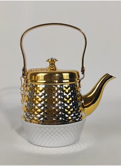 HTH Set of 3 Food Grad Stainless Steel Arabic Style Teapot Luxury Design Tea Serving Pot with Attached Lid  - Image 3