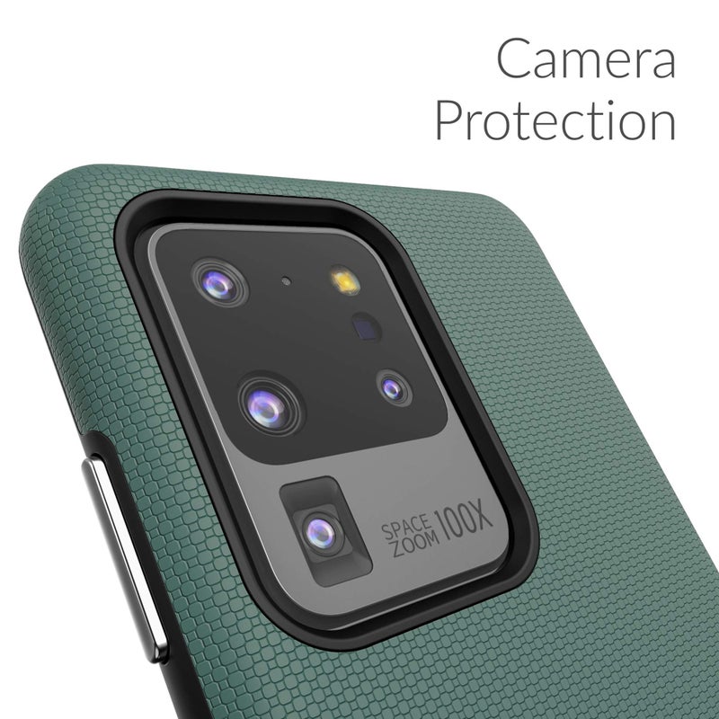 Crave Dual Guard for Samsung Galaxy S20 Ultra Case, Shockproof Protection Dual Layer Case for Samsung Galaxy S20 Ultra, S20 Ultra 5G - Forest Green - Image 3