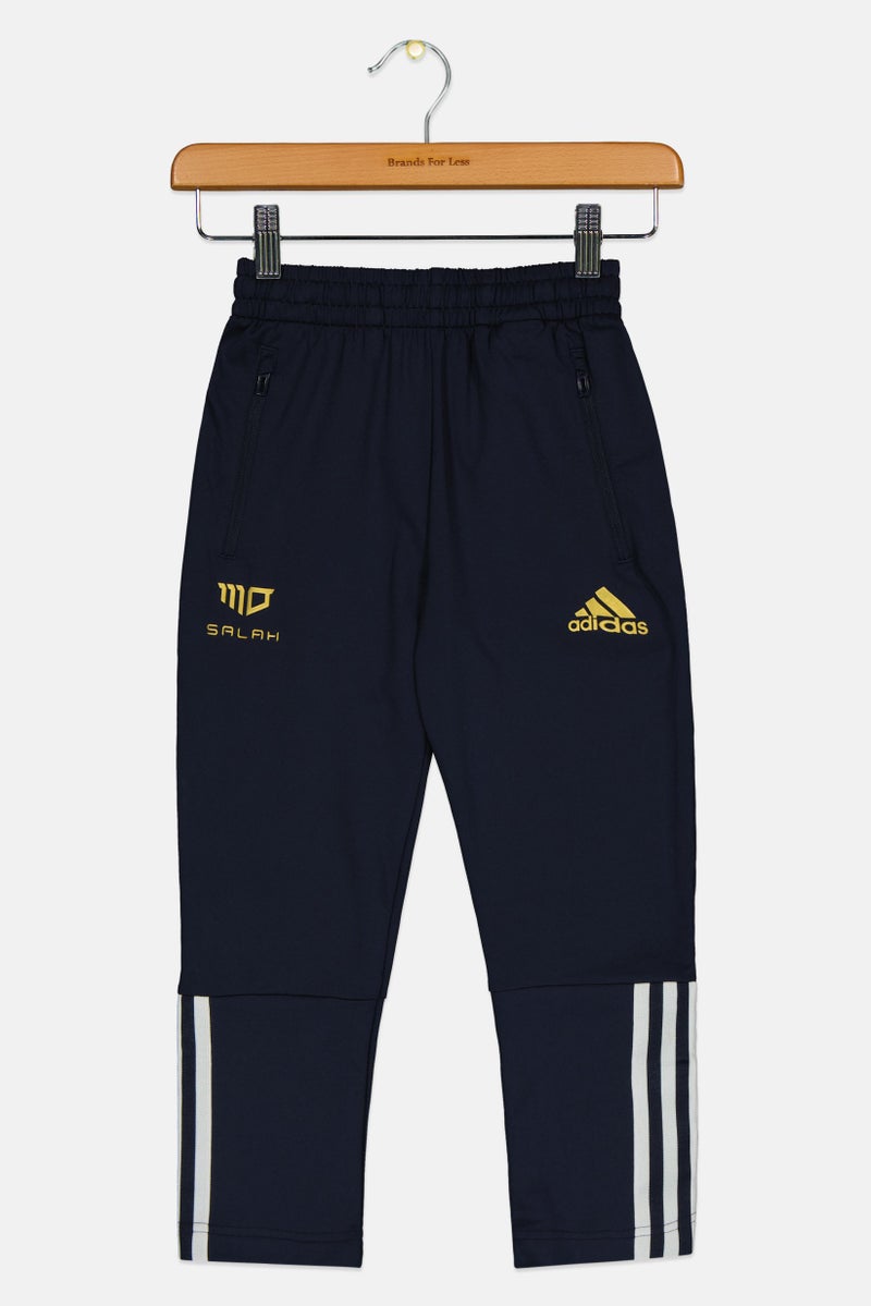 Adidas Kids Boy Brand Logo Outdoor Track Pants, Navy - Image 1