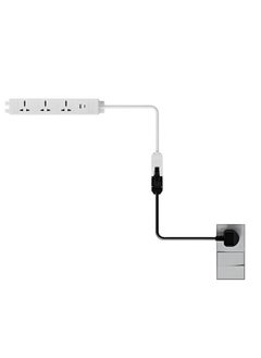 WORKSPACE Interlink 3-Way Extended Power Socket with Superior Surge Protection, 2 Fast Charging USB Ports 20W USB-C & USB-A 4-meters Extension Cord  - Image 4