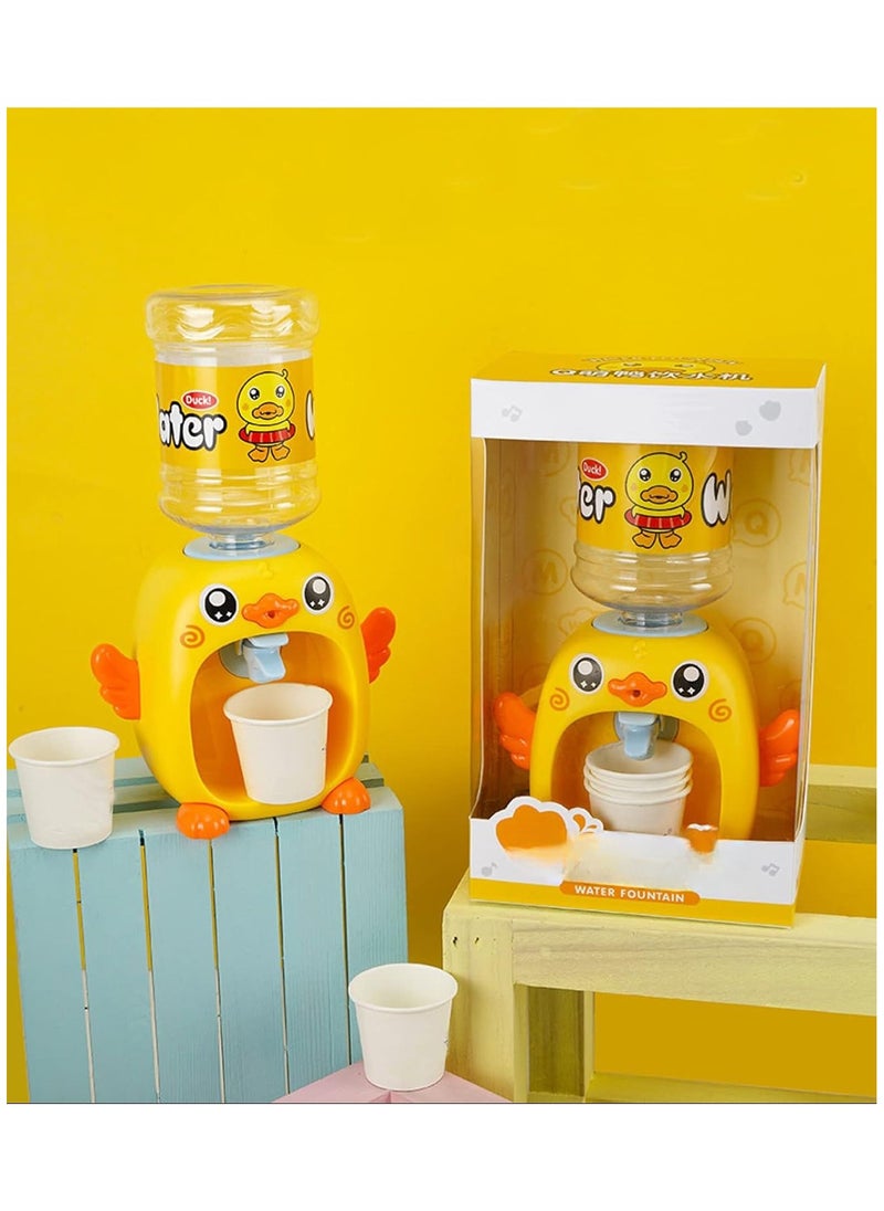 Jel Mini Dispenser Cartoon Duck Water Drinking Water Fountains gifts Toys for Kids  - Image 5