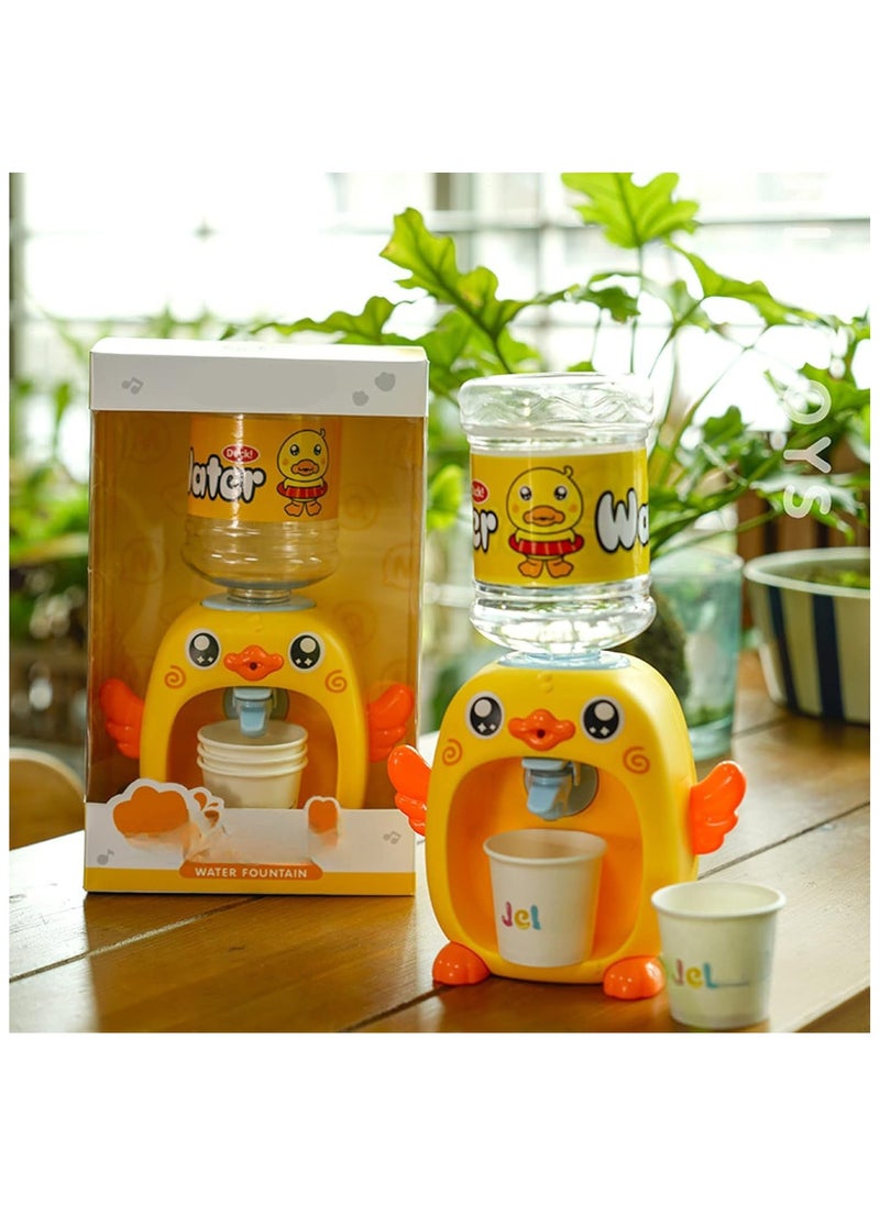 Jel Mini Dispenser Cartoon Duck Water Drinking Water Fountains gifts Toys for Kids  - Image 4