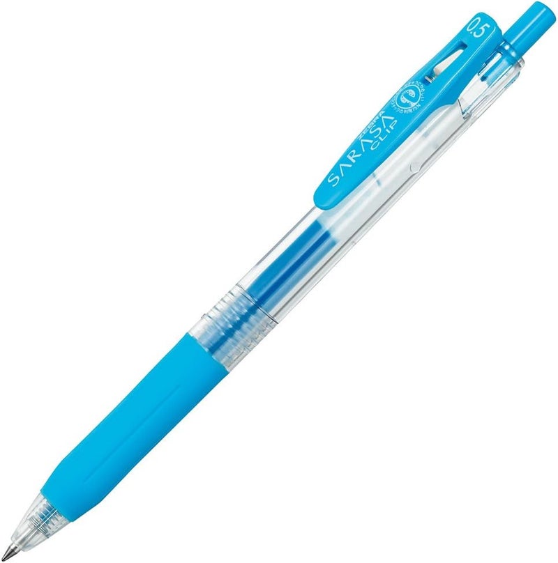 Zebra Technologies Zebra Sarasa Clip Pen 0.5 mm, Light Blue (JJ15-LB) - Image 1