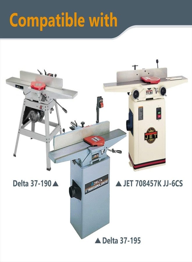 POWERTEC 6 Inch Jointer Blades for Delta 37-190 37-195 37-205 37-220 37-275X, JET JJ-6CS Jointer, Replacement for Delta 37-658, JET 708457K Jointer Knives, Set of 6 (14803DD) - Image 4