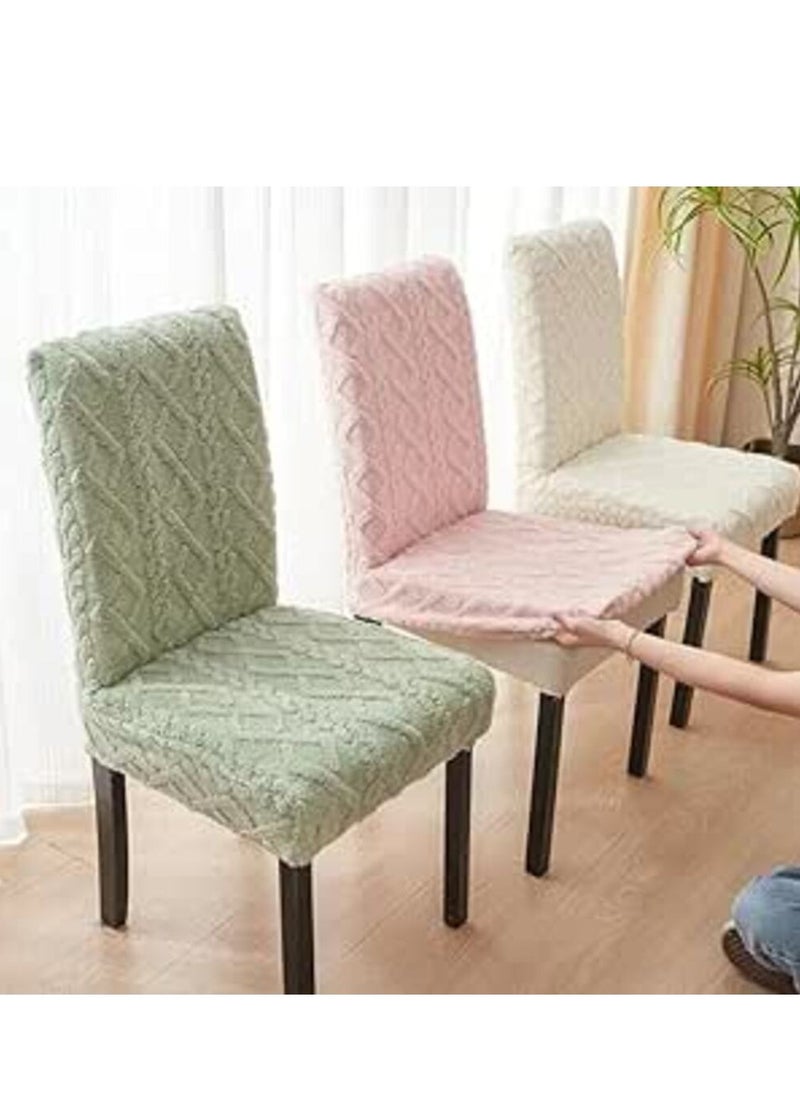 ماركة غير محددة - طقم كفر كراسي السفره الفرو الجاكار كافيه 6 قطع - Image 1
