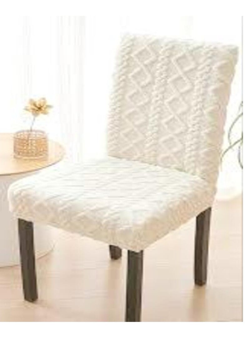 ماركة غير محددة - طقم كفر كراسي السفره الفرو الجاكار كافيه 6 قطع - Image 1