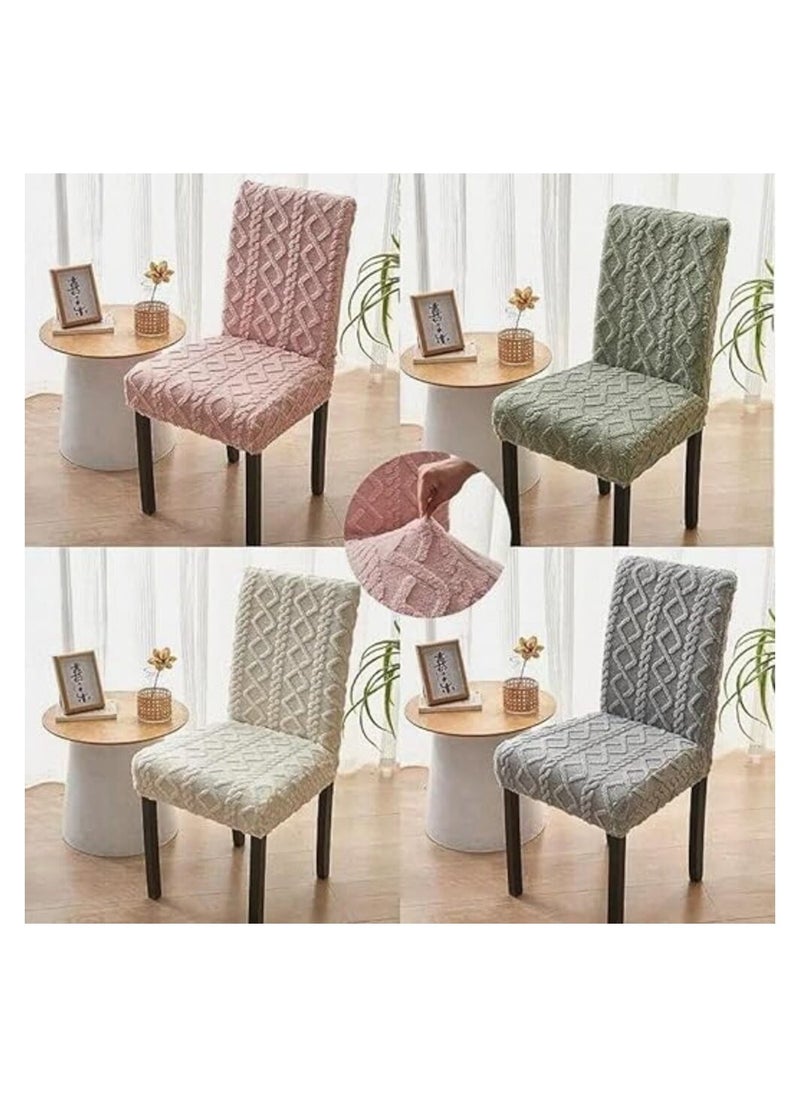 ماركة غير محددة - طقم كفر كراسي السفره الفرو الجاكار كافيه 6 قطع - Image 1