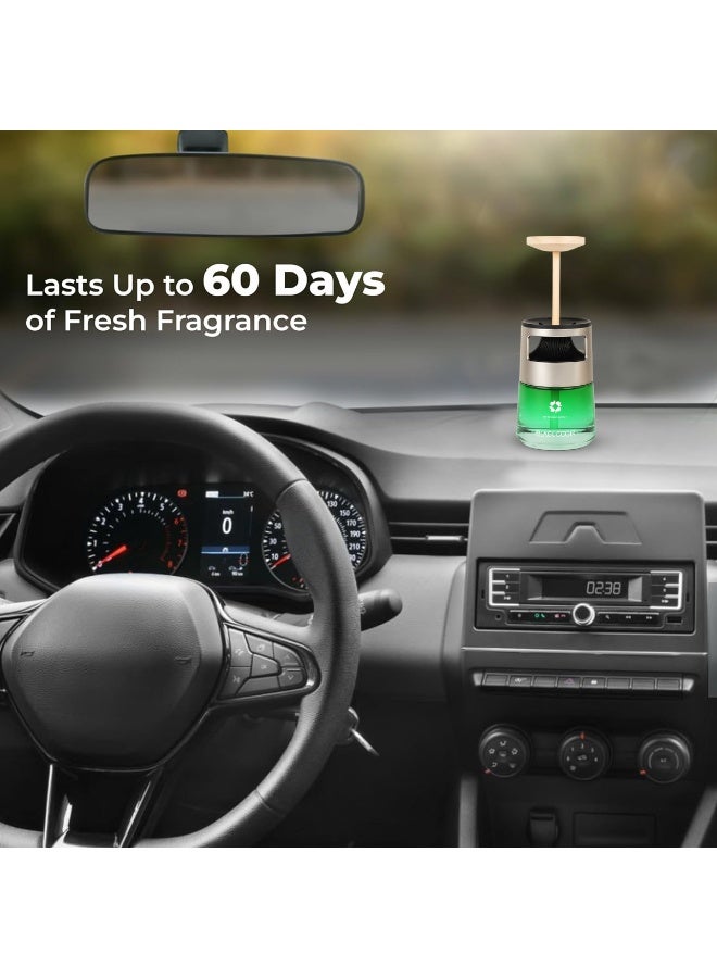 معطر جو للسيارة برائحة بلاك أودور، سعة 60 مل، مع ديكور أرنب ذهبي جالس | رائحة منعشة تدوم طويلاً | عطر زيوت عطرية للسيارة والمنزل والمكتب. - Image 4